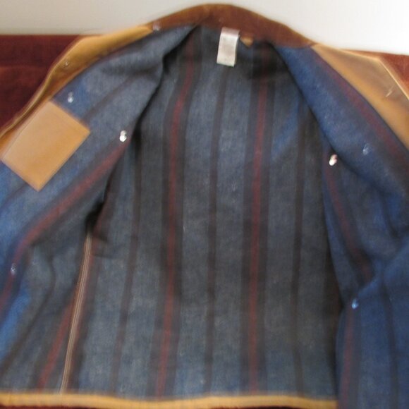 Mens Carhartt Chore Coat, Heavy Canvas Duck, Blanket Lined USA Made 48 Tall - Picture 4 of 12